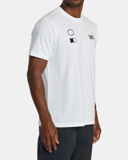 Rvca Copy TShirt White SportMen Short Sleeves