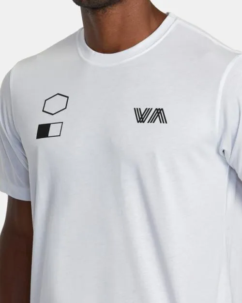 Rvca Copy TShirt White SportMen Short Sleeves