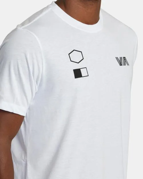 Rvca Copy TShirt White SportMen Short Sleeves