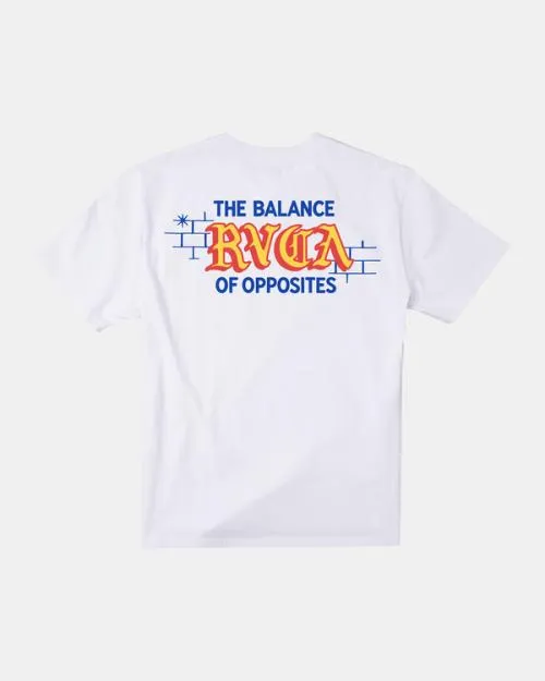 Rvca Del Toro TShirt White Men Short Sleeves