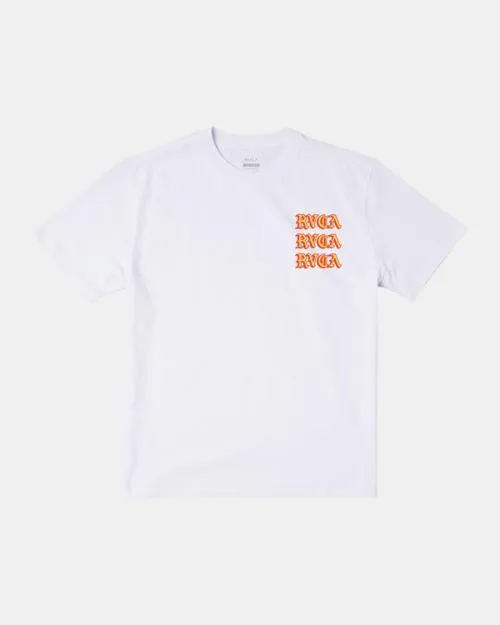 Rvca Del Toro TShirt White Men Short Sleeves