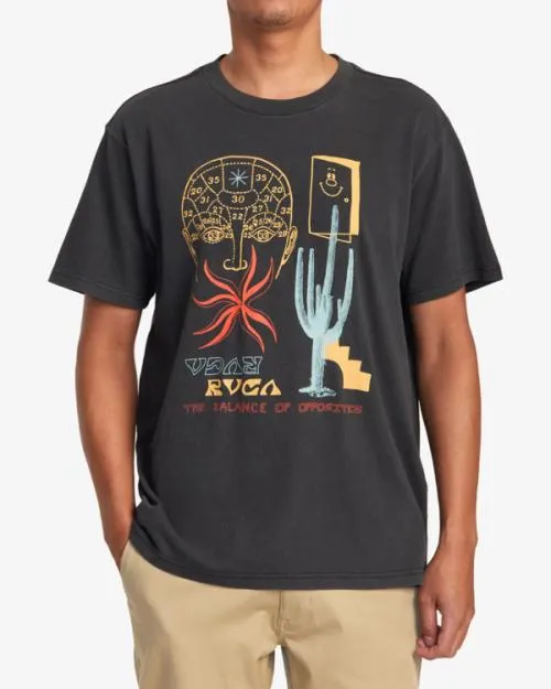 Rvca Dreamscape Tee Black Men Short Sleeves