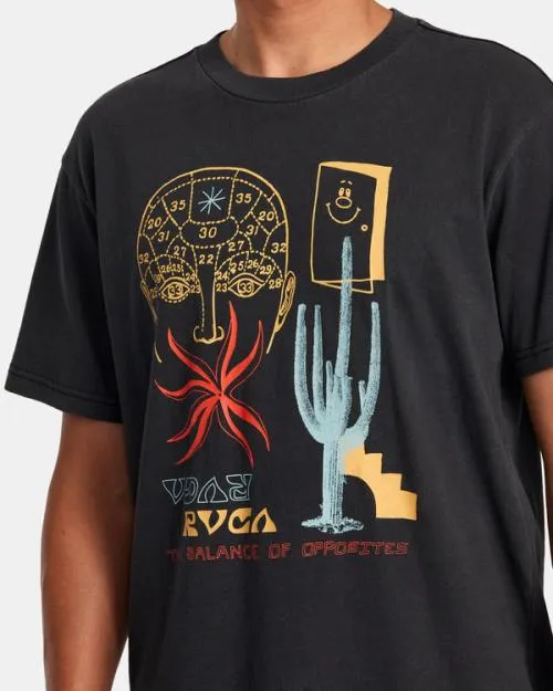 Rvca Dreamscape Tee Black Men Short Sleeves