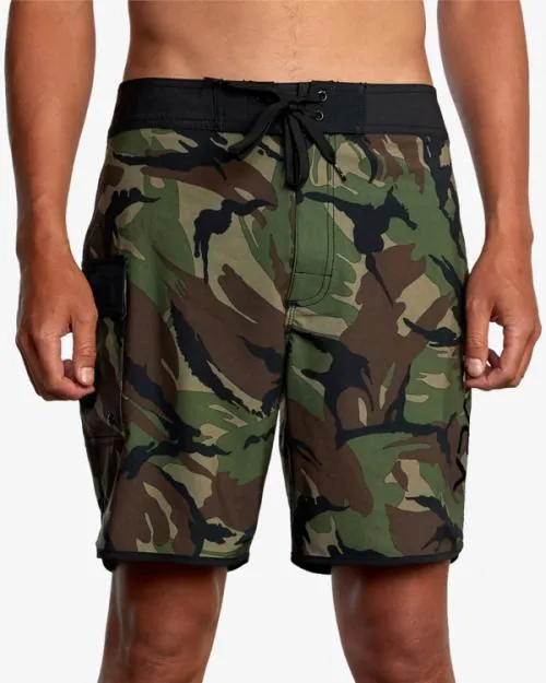 Rvca Eastern Boardshorts 18034 Woodland Camo Men Boardshorts