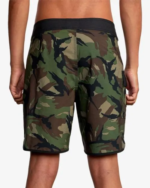 Rvca Eastern Boardshorts 18034 Woodland Camo Men Boardshorts
