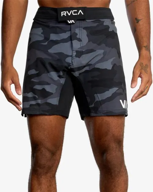 Rvca Fight Scrapper Elastic Waist Walkshorts 15034 Grey Camo Men Athletic Shorts