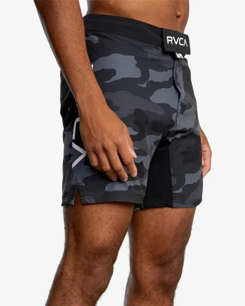 Rvca Fight Scrapper Elastic Waist Walkshorts 15034 Grey Camo Men Athletic Shorts