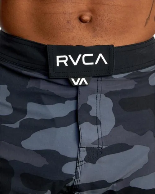 Rvca Fight Scrapper Elastic Waist Walkshorts 15034 Grey Camo Men Athletic Shorts