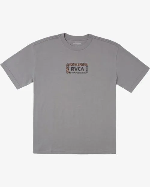 Rvca Food Chain TShirt Motors Grey Men Short Sleeves