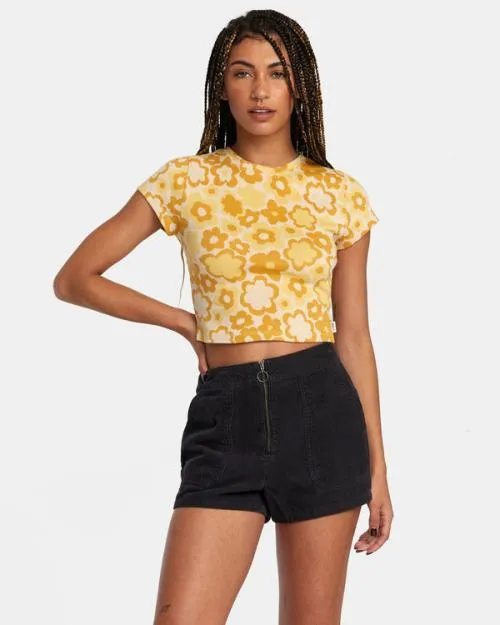 Rvca Goldie Corduroy Shorts Rvca Black Women Shorts and Skirts