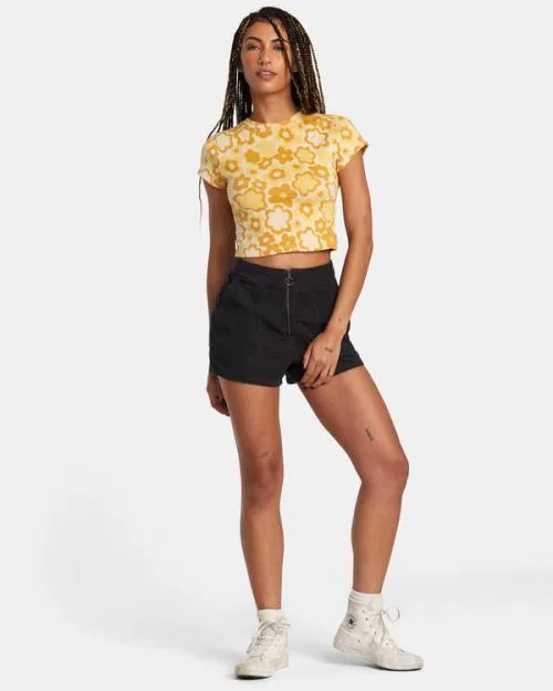 Rvca Goldie Corduroy Shorts Rvca Black Women Shorts and Skirts