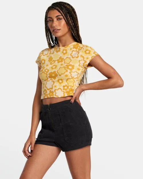 Rvca Goldie Corduroy Shorts Rvca Black Women Shorts and Skirts