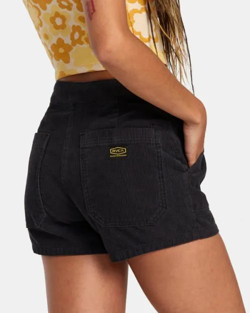 Rvca Goldie Corduroy Shorts Rvca Black Women Shorts and Skirts
