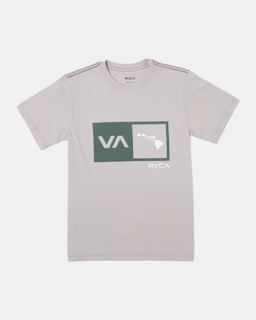 Rvca ISLAND BALANCE BOX SS Cement Boys Tees and Tanks