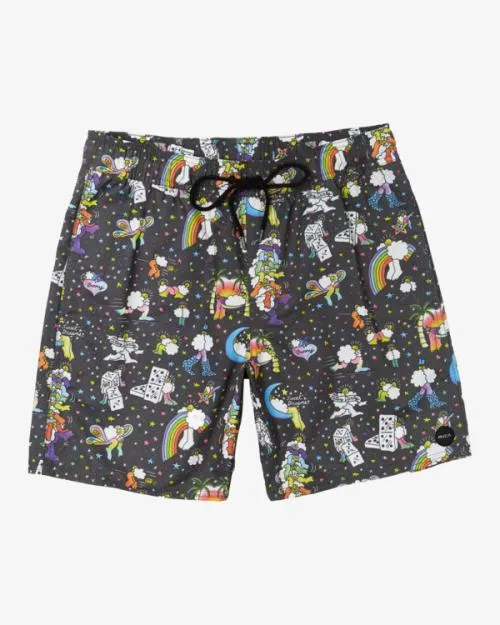 Rvca Jesse Lortz Elastic Boardshorts 17034 Rvca Black Men Boardshorts