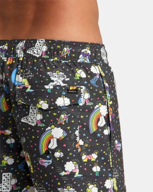 Rvca Jesse Lortz Elastic Boardshorts 17034 Rvca Black Men Boardshorts