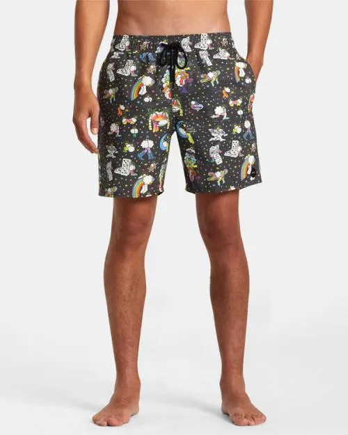 Rvca Jesse Lortz Elastic Boardshorts 17034 Rvca Black Men Boardshorts
