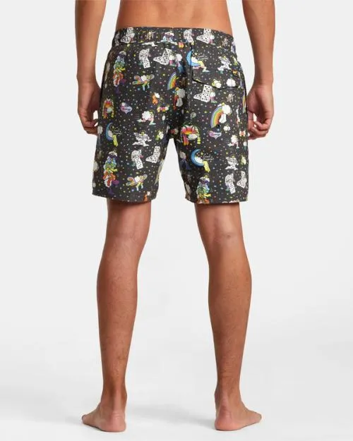 Rvca Jesse Lortz Elastic Boardshorts 17034 Rvca Black Men Boardshorts