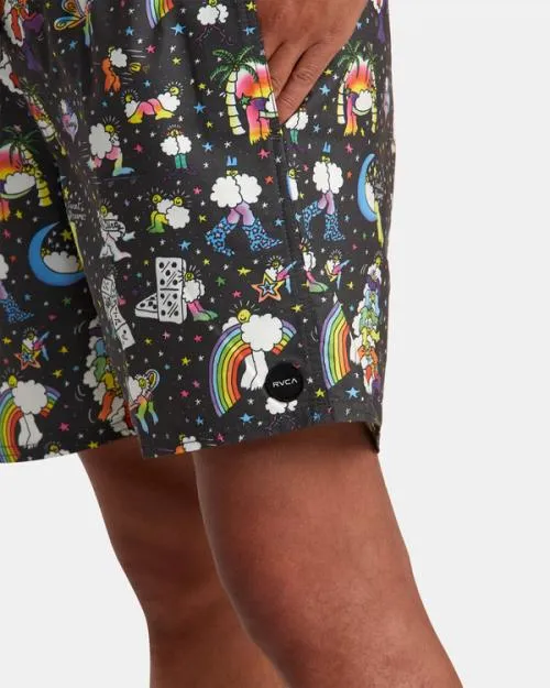 Rvca Jesse Lortz Elastic Boardshorts 17034 Rvca Black Men Boardshorts