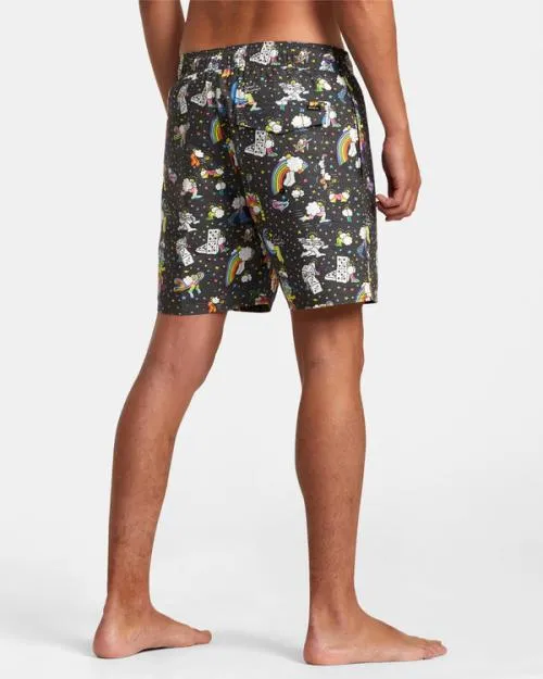 Rvca Jesse Lortz Elastic Boardshorts 17034 Rvca Black Men Boardshorts