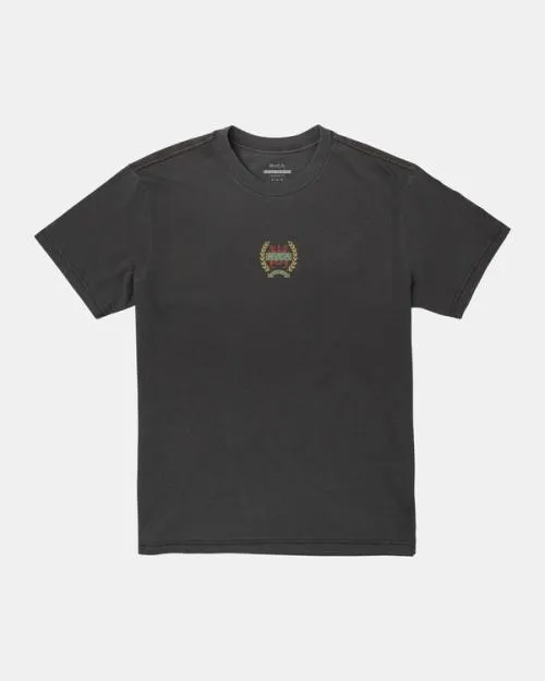Rvca Laurels TShirt Black Men Short Sleeves