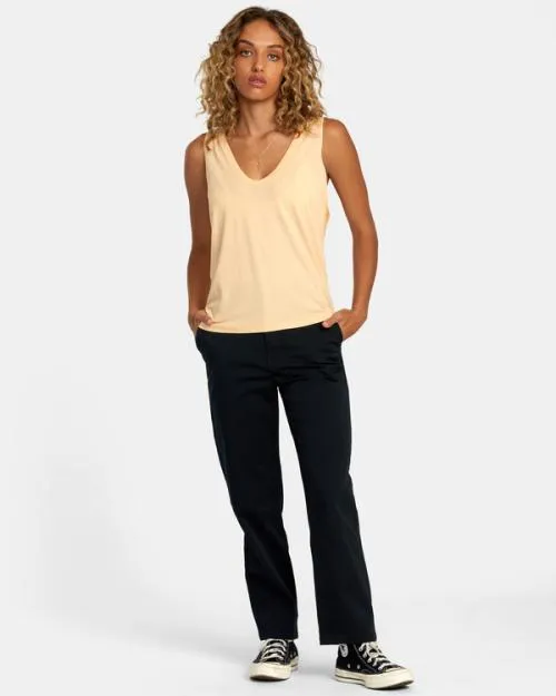 Rvca Minted Tank Top Melon Women Tees and Tanks