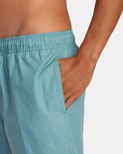 Rvca Opposites Elastic Waist Hybrid Amphibian Shorts Evergreen Men Shorts and Hybrids