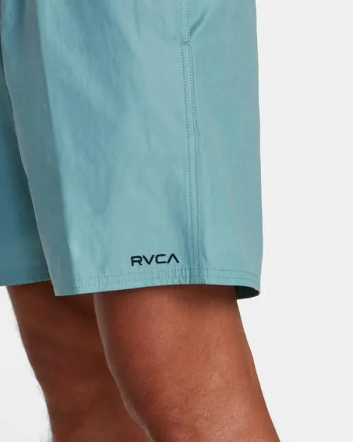 Rvca Opposites Elastic Waist Hybrid Amphibian Shorts Evergreen Men Shorts and Hybrids