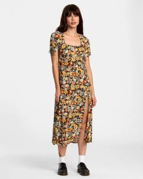 Rvca Ortwein Mini Dress Java Women Dresses and Rompers