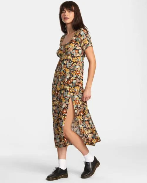 Rvca Ortwein Mini Dress Java Women Dresses and Rompers