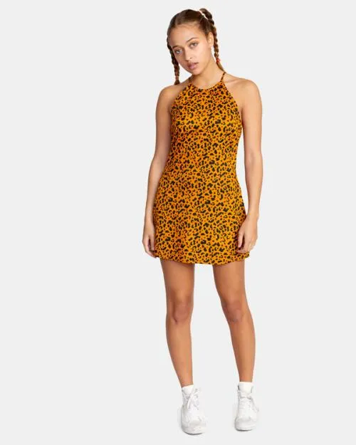 Rvca Perfect Strangers Mini Dress Spice Women Dresses and Rompers
