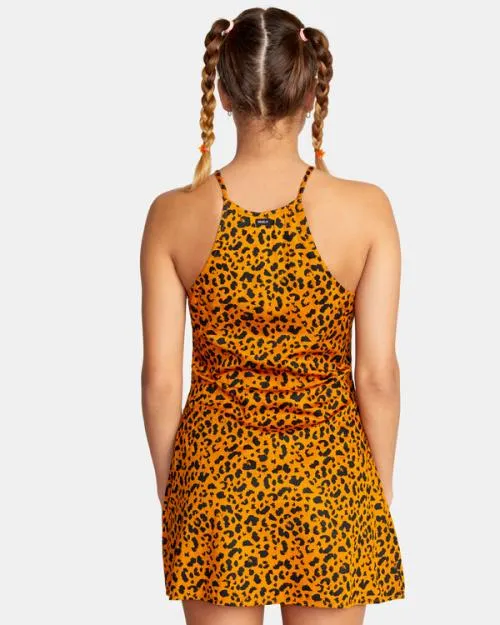 Rvca Perfect Strangers Mini Dress Spice Women Dresses and Rompers