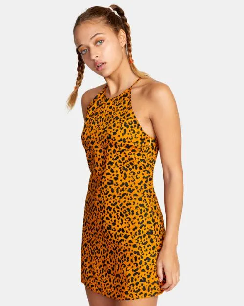 Rvca Perfect Strangers Mini Dress Spice Women Dresses and Rompers
