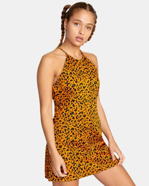 Rvca Perfect Strangers Mini Dress Spice Women Dresses and Rompers