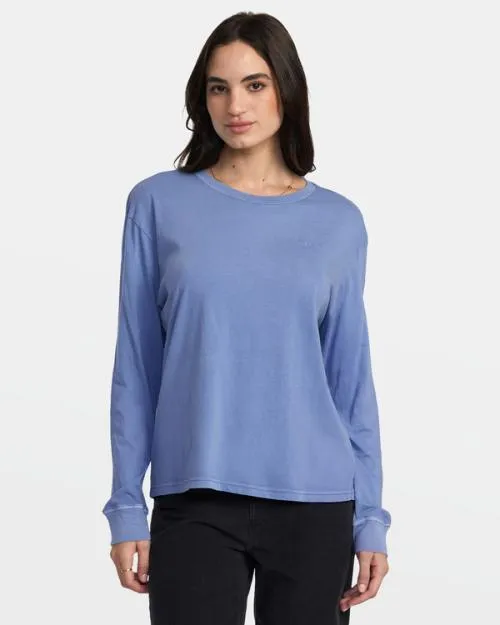 Rvca Ptc Long Sleeve TShirt Coast Women Tees and Tanks