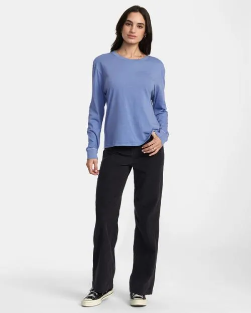 Rvca Ptc Long Sleeve TShirt Coast Women Tees and Tanks