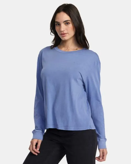 Rvca Ptc Long Sleeve TShirt Coast Women Tees and Tanks