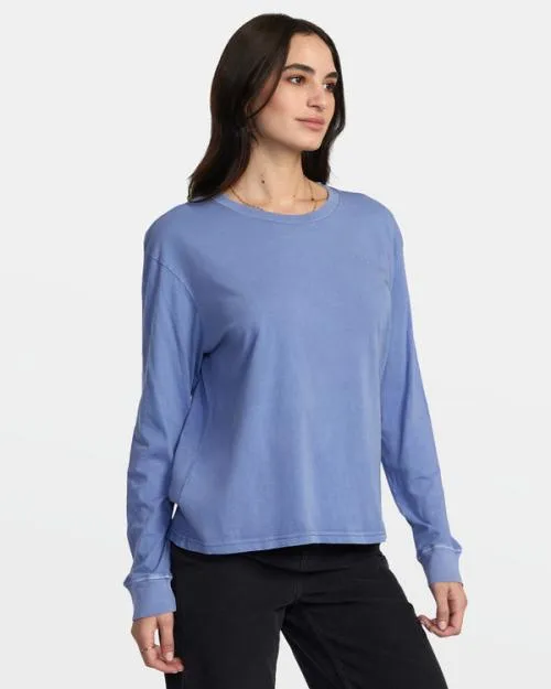 Rvca Ptc Long Sleeve TShirt Coast Women Tees and Tanks