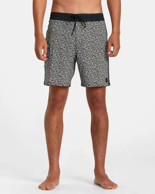 Rvca Restless Boardshorts 17034 Black Men Boardshorts