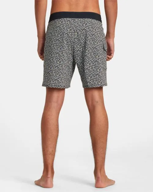 Rvca Restless Boardshorts 17034 Black Men Boardshorts