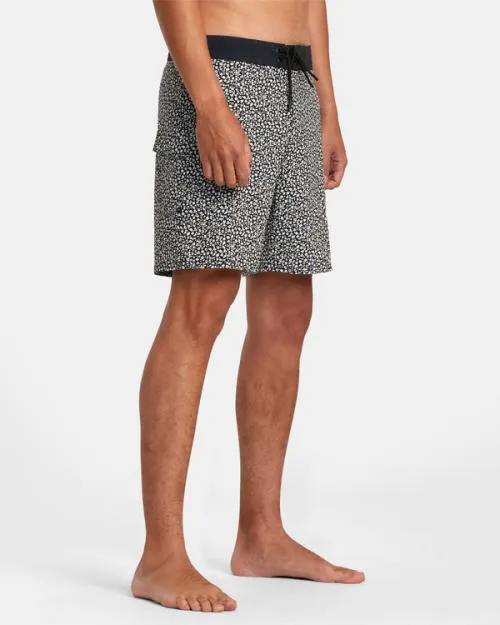 Rvca Restless Boardshorts 17034 Black Men Boardshorts