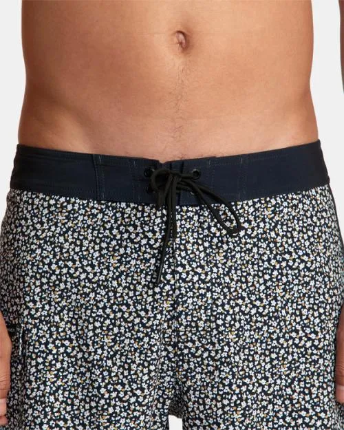 Rvca Restless Boardshorts 17034 Black Men Boardshorts