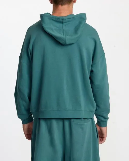 Rvca Rose Machado Thrift ZipUp Hoodie Teal WomenMen Hoodies and Sweatshirts