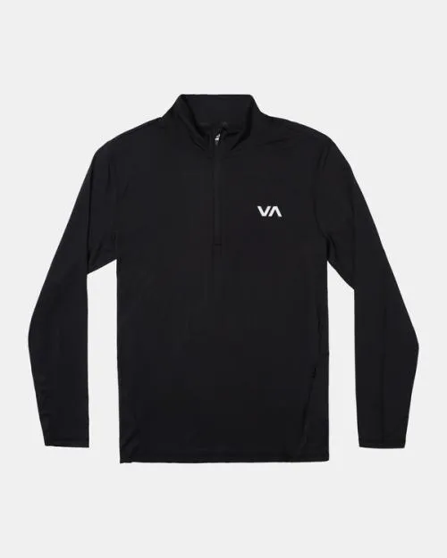 Rvca Sport Vent HalfZip Pullover Black SportMen Track Jackets