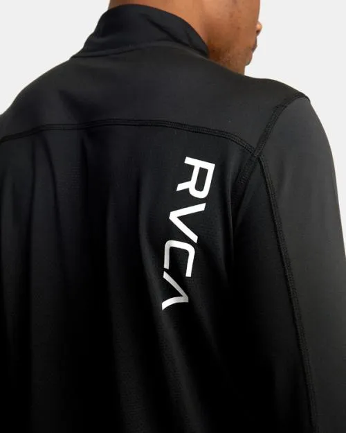 Rvca Sport Vent HalfZip Pullover Black SportMen Track Jackets