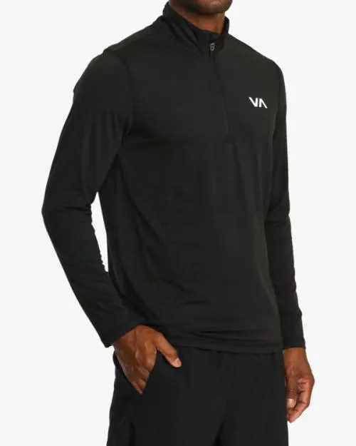 Rvca Sport Vent HalfZip Pullover Black SportMen Track Jackets