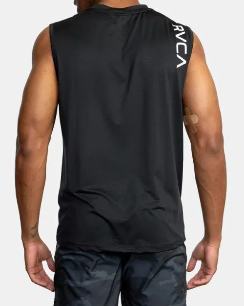 Rvca Sport Vent Muscle Tank Top Black SportMen Tees and Tanks