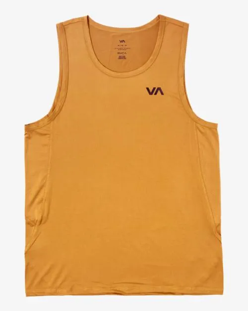 Rvca Sport Vent Tank Top Tumeric SportMen Tees and Tanks