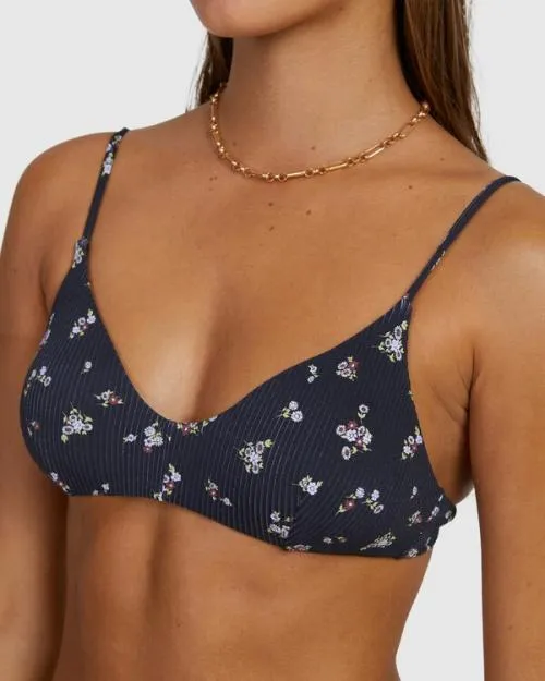 Rvca Sprinkle Triangle Bikini Top Rvca Black Women Bikini Tops