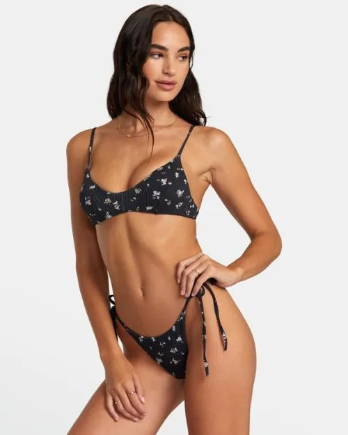 Rvca Sprinkle Triangle Bikini Top Rvca Black Women Bikini Tops